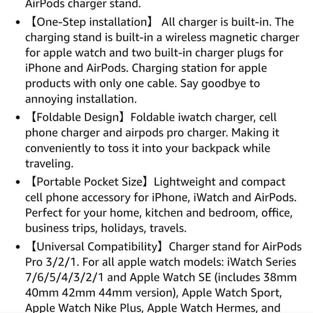 3 in 1 Apple charger